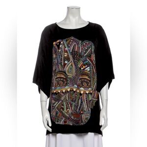 Dries Van Noten Flowy Embroidered Top